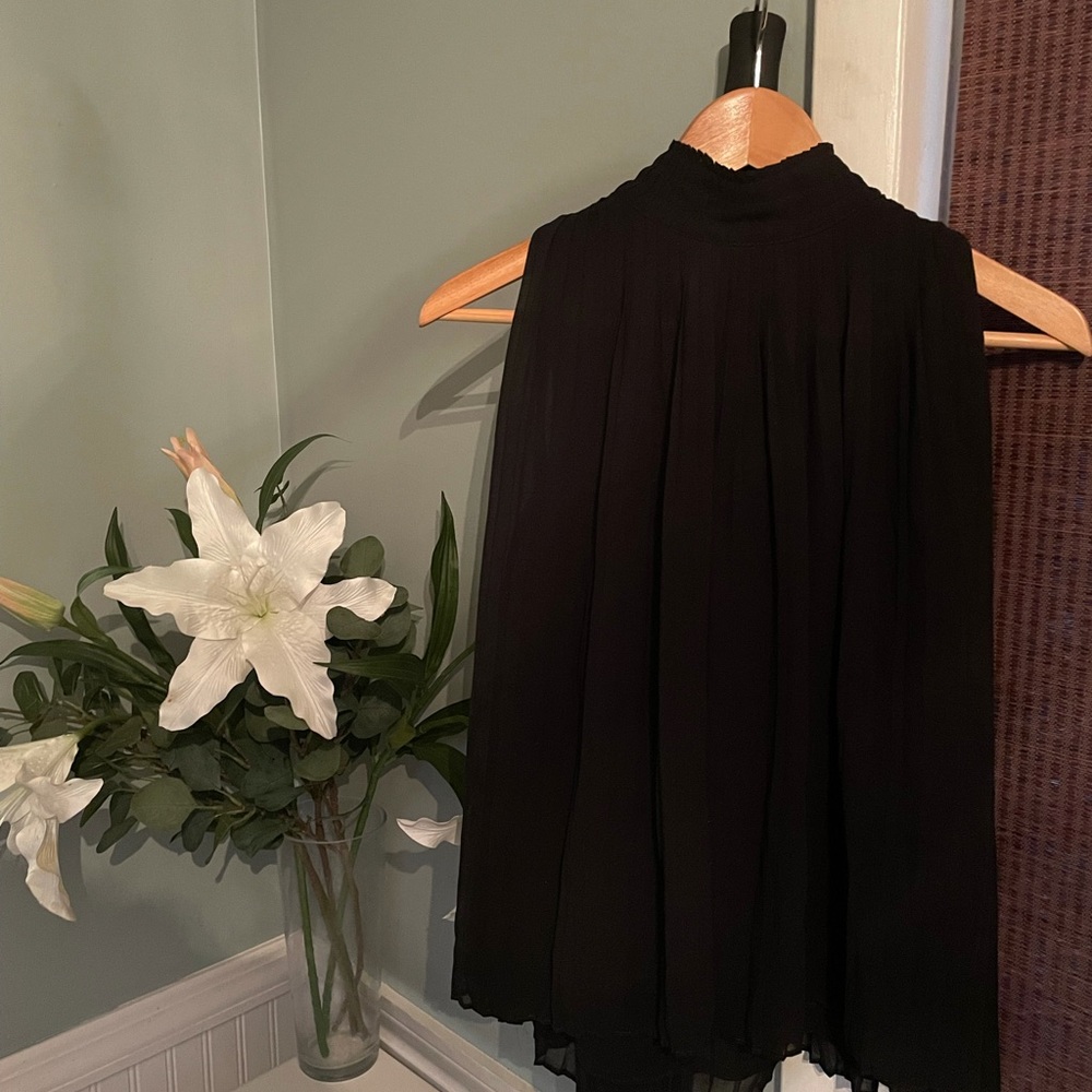 Zara Black chiffon blouse